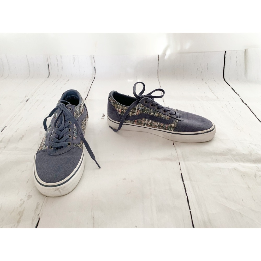 Vans Ortholite Blue Suede Tennis Shoes Sneakers Size 9